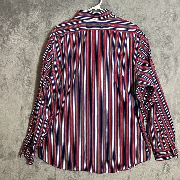 Vtg Polo Ralph Lauren Mens XL Shirt Colorful Striped Regent Classic Fit L/S EUC - Picture 4 of 7